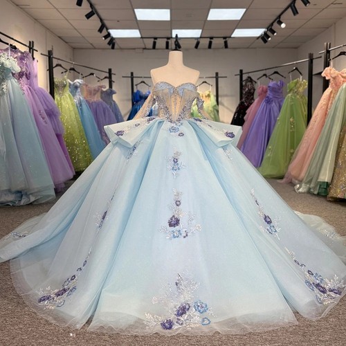 Abito quinceanera appliques - abito,