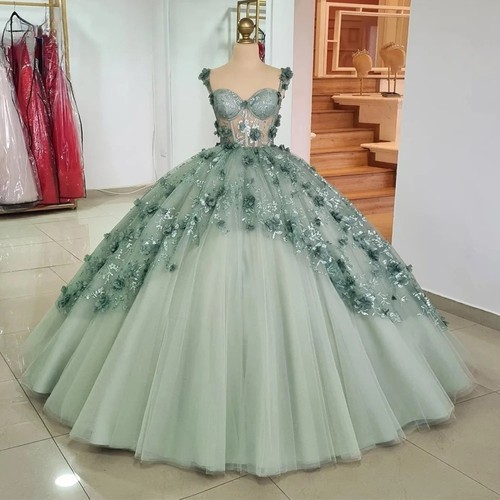 Abito floreale quinceanera